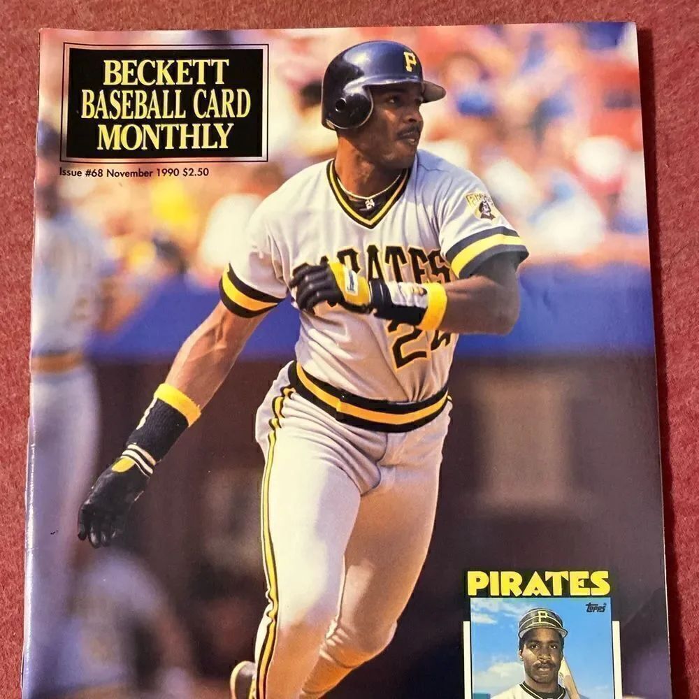 Vintage November 1990 issue 68 Barry Bonds beckett magazine